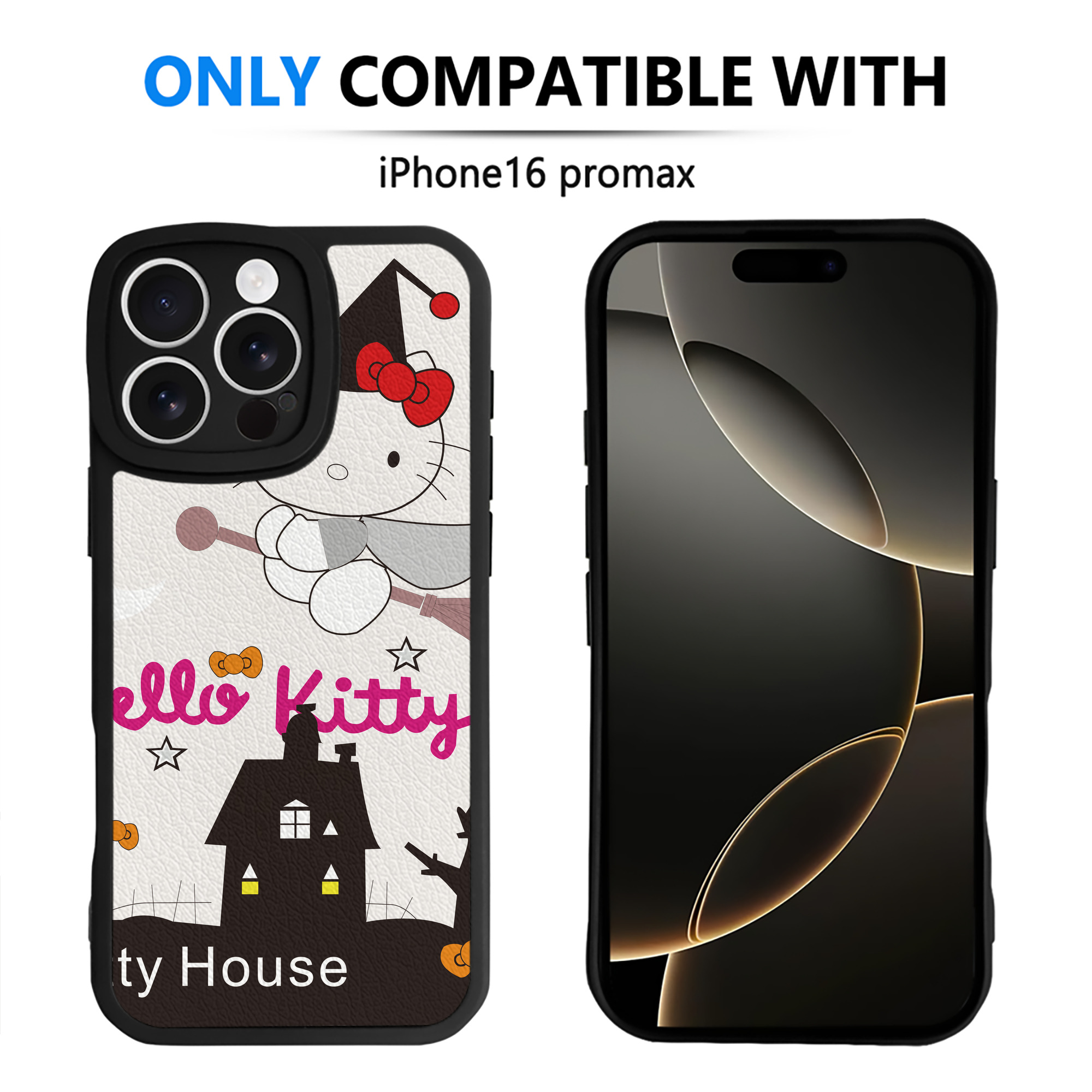 （画像用） Hello Kitty ハローキティ 【iPhone 16シリーズ対応】シリコンスマホケース（レザー調） 材質：シリコン